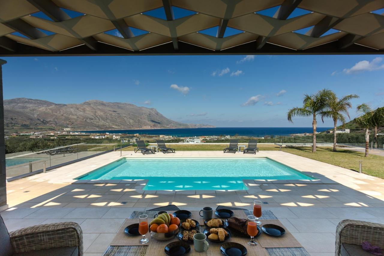 Larimar Luxury Sea View Villa キサモス エクステリア 写真