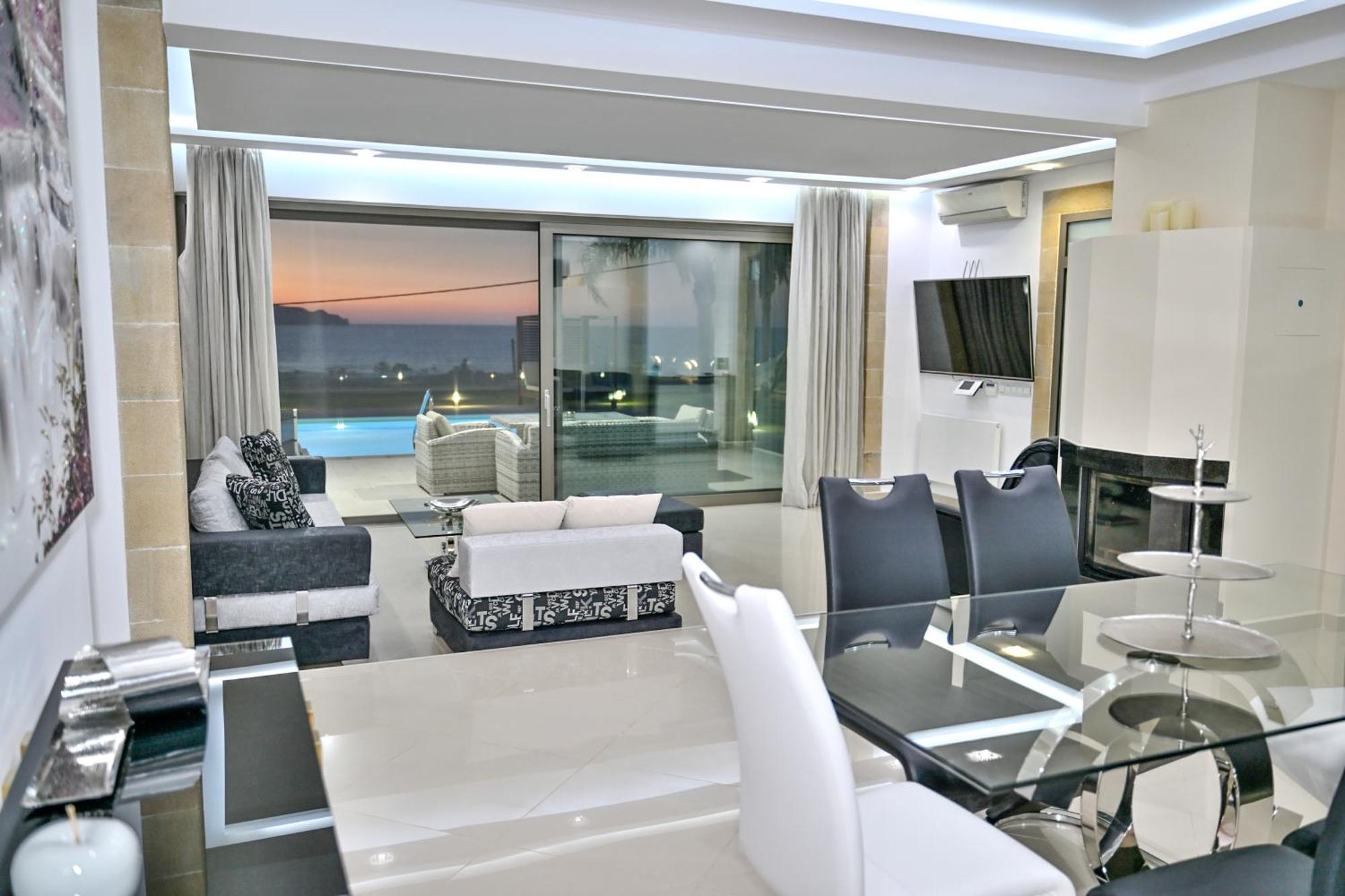 Larimar Luxury Sea View Villa キサモス エクステリア 写真