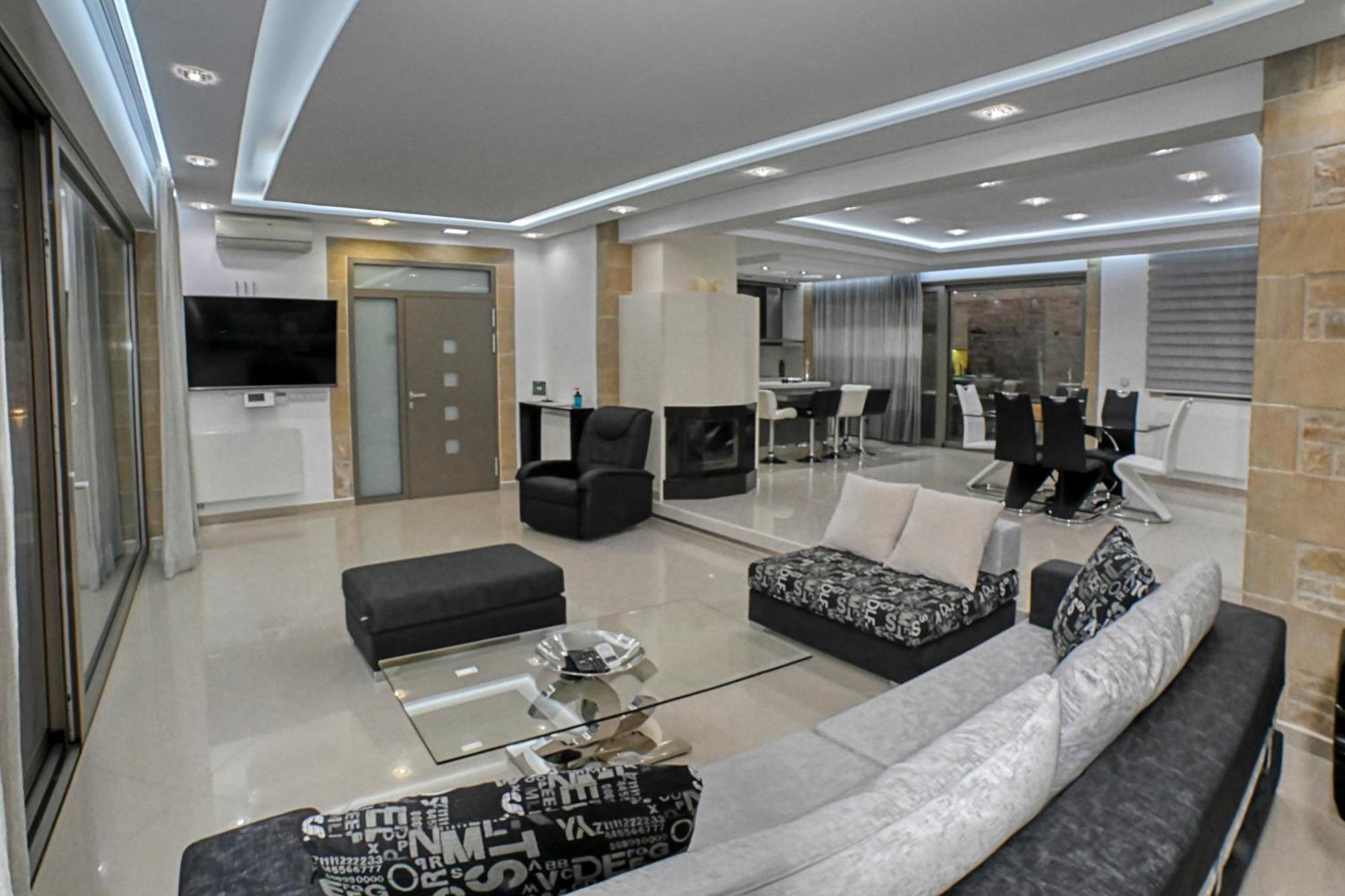 Larimar Luxury Sea View Villa キサモス エクステリア 写真