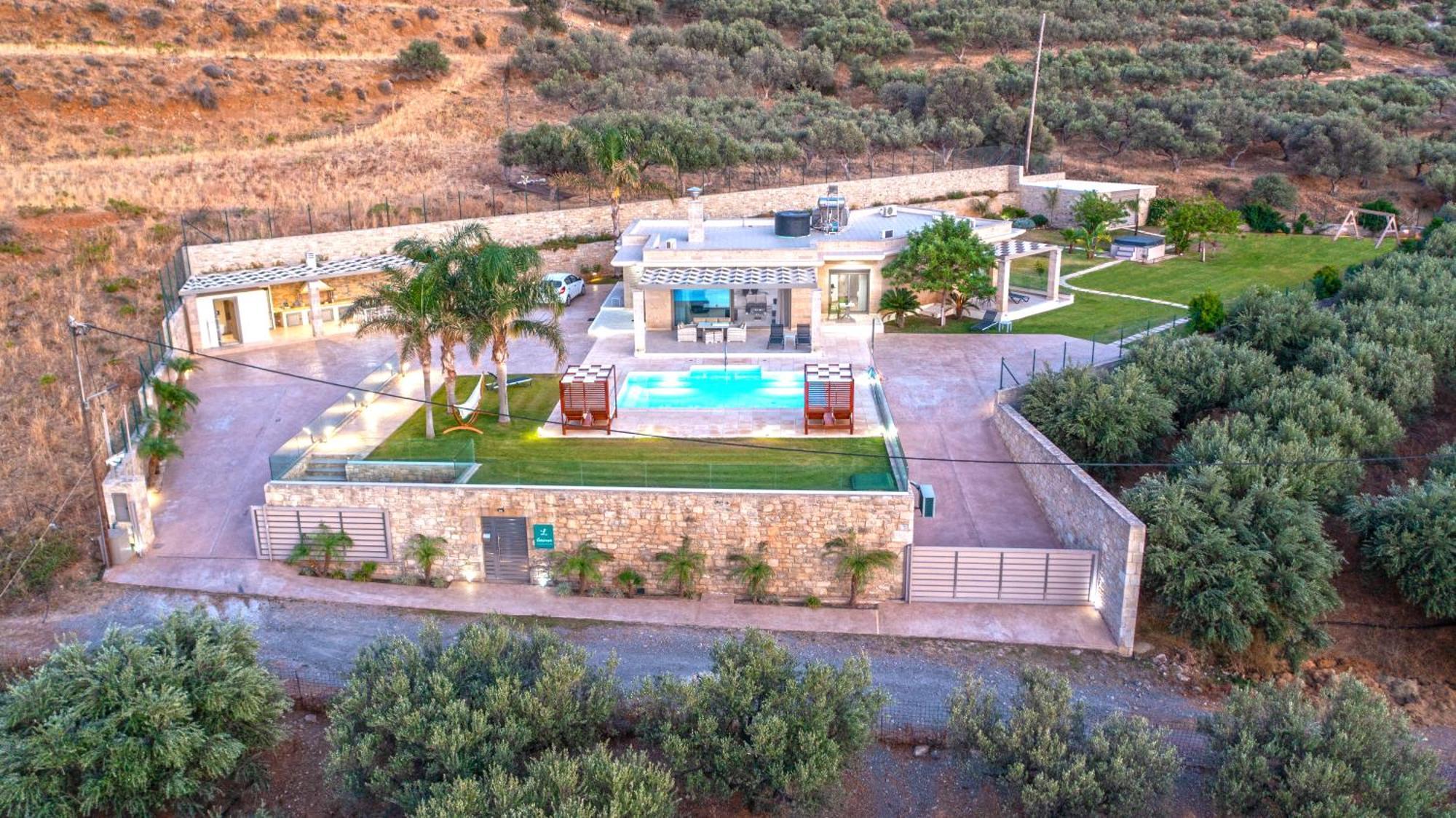 Larimar Luxury Sea View Villa キサモス エクステリア 写真